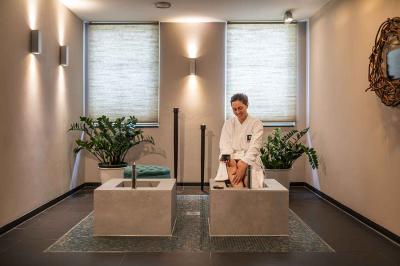 Foot Reflexology massage with foot bath